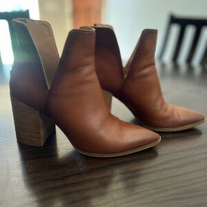 Steve Madden Brown Leather Ankle Boots